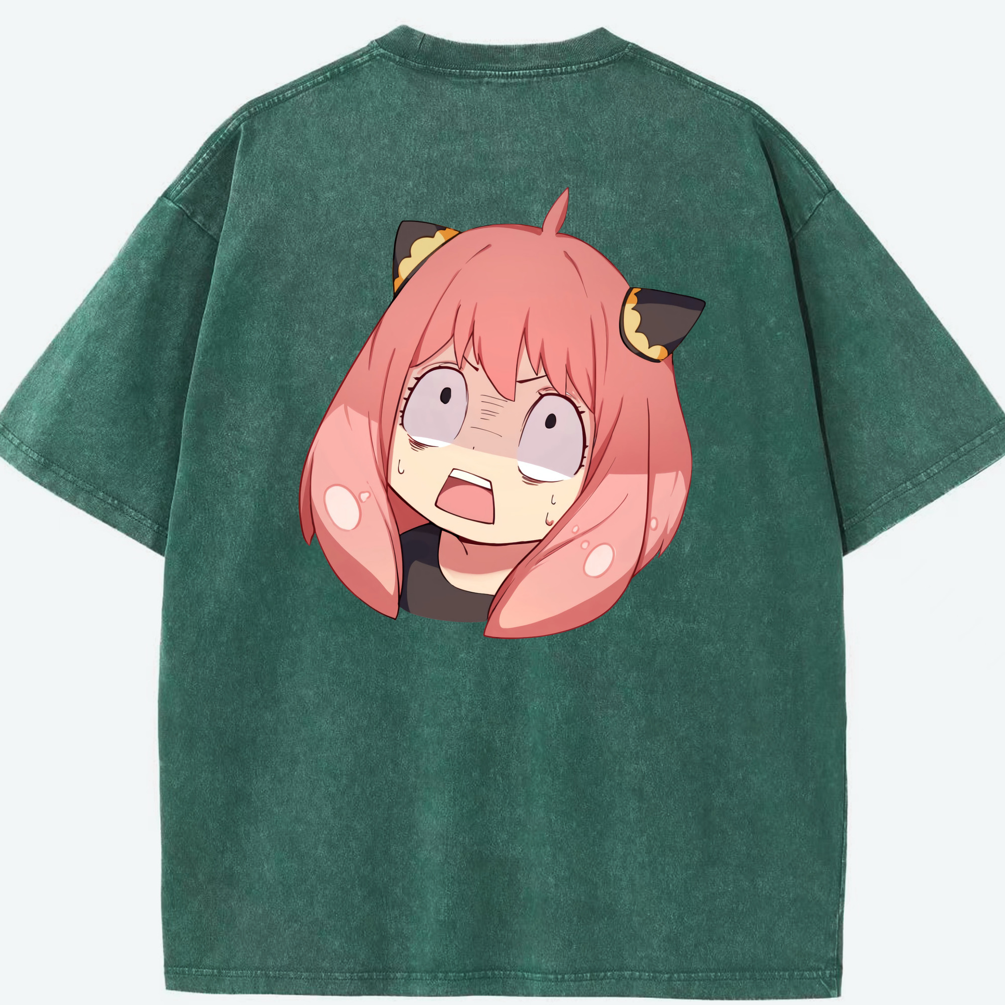 （画像用） SPY×FAMILY间谍家家酒 綿100% ヴィンテージ風 半袖Tシャツ（背面プリント）